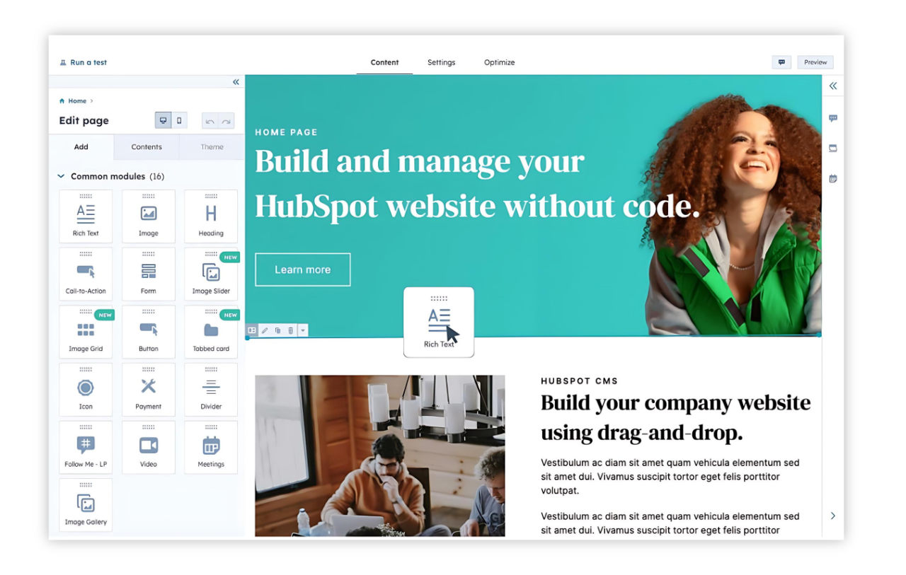 Content Hub: Piattaforma HubSpot per Aziende